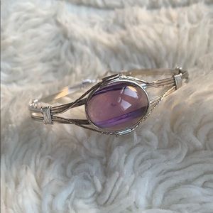 Natural gemstone bracelet